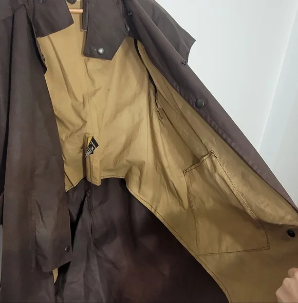 Driza-Bone Vintage Rider Weighted Oilskin Made In Australia 100% Cotton Medium - Picture 12 of 16